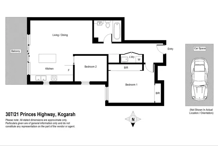 Floorplan of Homely apartment listing, 307/21-35 Princes Highway, Kogarah NSW 2217