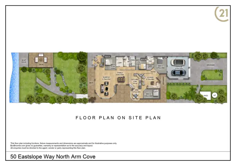 Floorplan of Homely house listing, 50 Eastslope Way, North Arm Cove NSW 2324