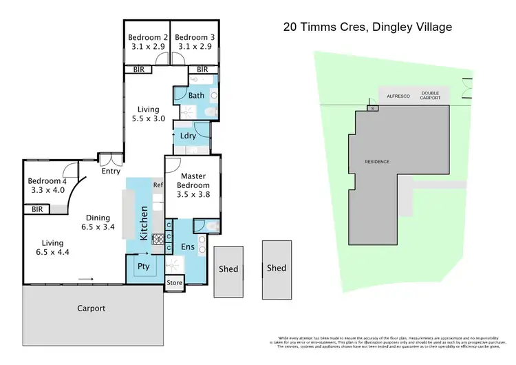 Floorplan of Homely house listing, 20 Timms Crescent, Dingley Village VIC 3172