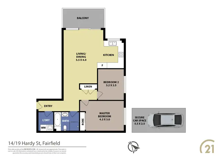 Floorplan of Homely unit listing, 14/19-23 Hardy Street, Fairfield NSW 2165