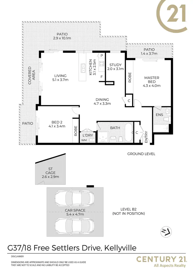 Floorplan of Homely apartment listing, G37/18 Free Settlers Drive, Kellyville NSW 2155