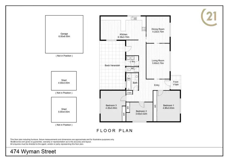 Floorplan of Homely house listing, 474 Wyman Street, Broken Hill NSW 2880
