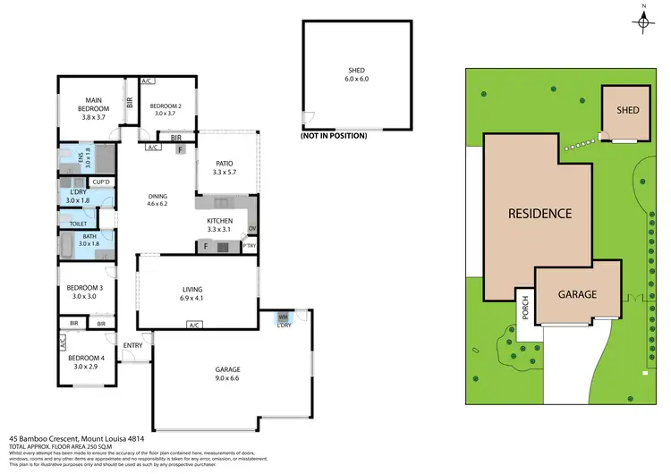 Floorplan of Homely house listing, 45 Bamboo Crescent, Mount Louisa QLD 4814
