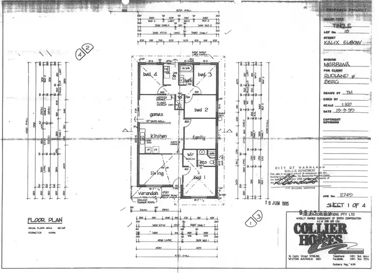 Floorplan of Homely house listing, 5 Kalix Elbow, Merriwa WA 6030