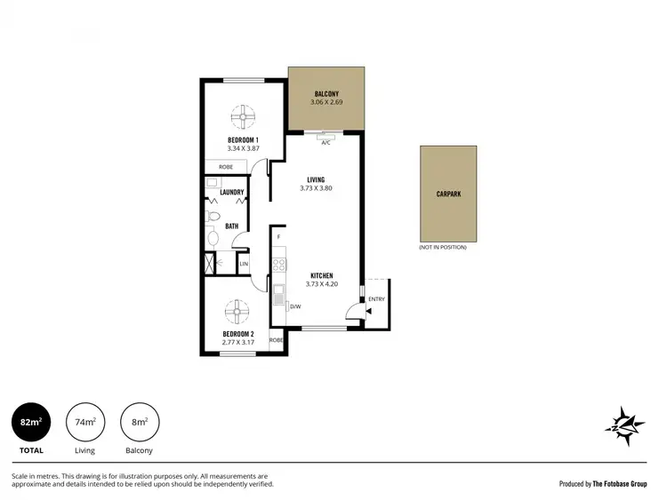 Floorplan of Homely unit listing, 34 Bitturo Street, Largs North SA 5016