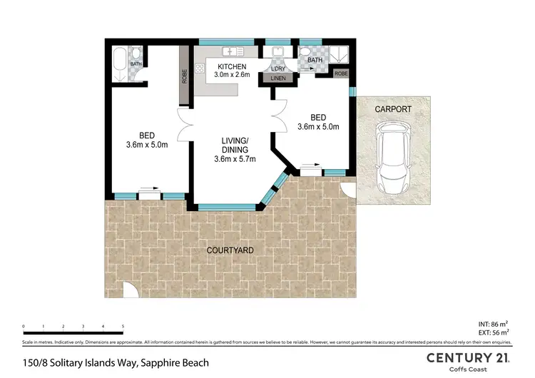 Floorplan of Homely unit listing, 150/8 Solitary islands Way, Sapphire Beach NSW 2450