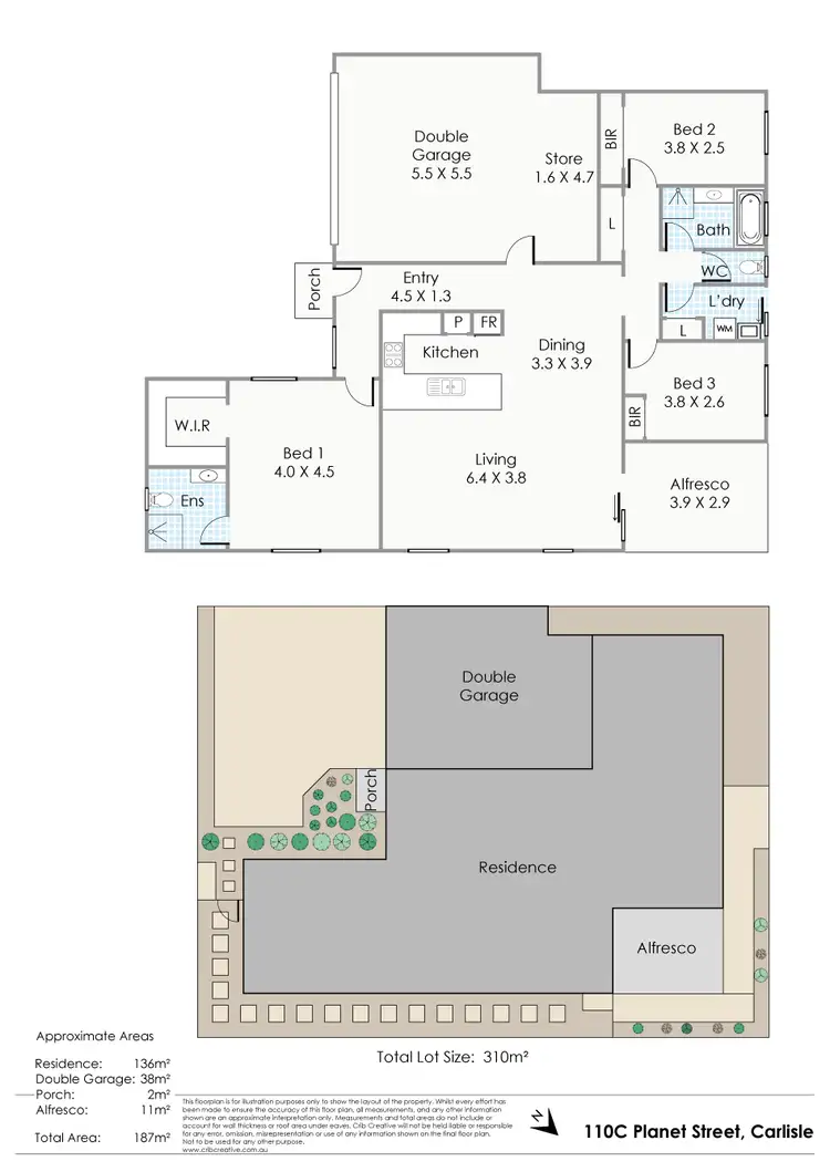 Floorplan of Homely house listing, 110C Planet Street, Carlisle WA 6101