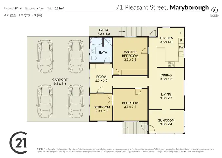 Floorplan of Homely house listing, 71 Pleasant Street, Maryborough QLD 4650