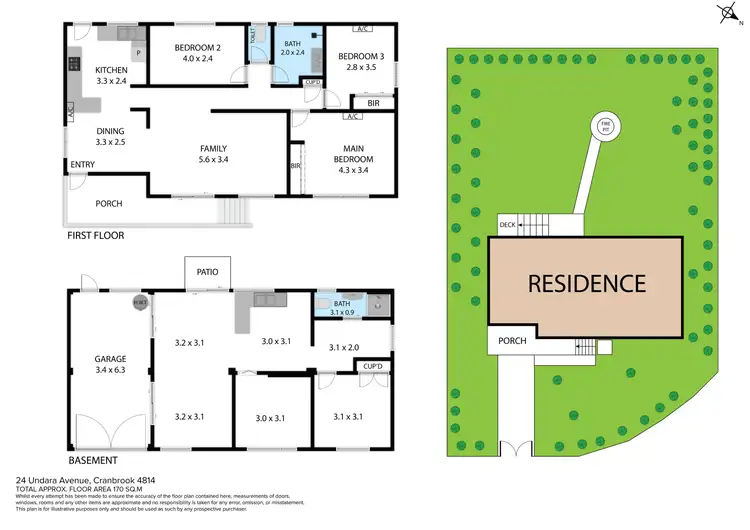 Floorplan of Homely house listing, 24 UNDARA AVENUE, Cranbrook QLD 4814