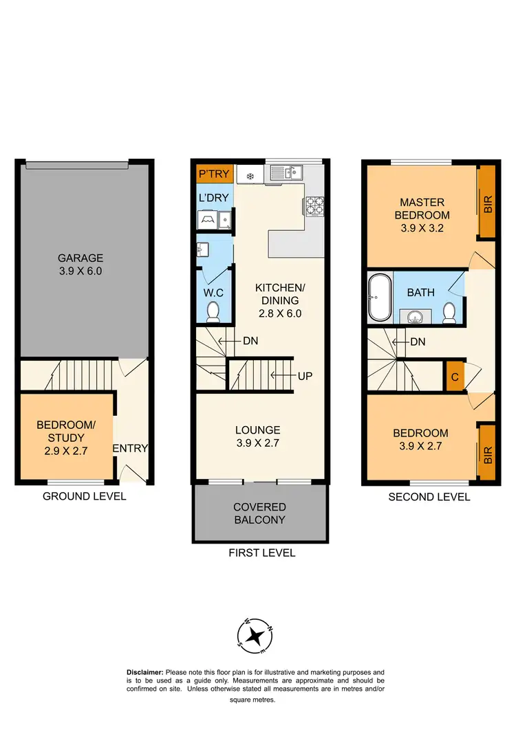 Floorplan of Homely townhouse listing, 13/1 Village Way, Pakenham VIC 3810