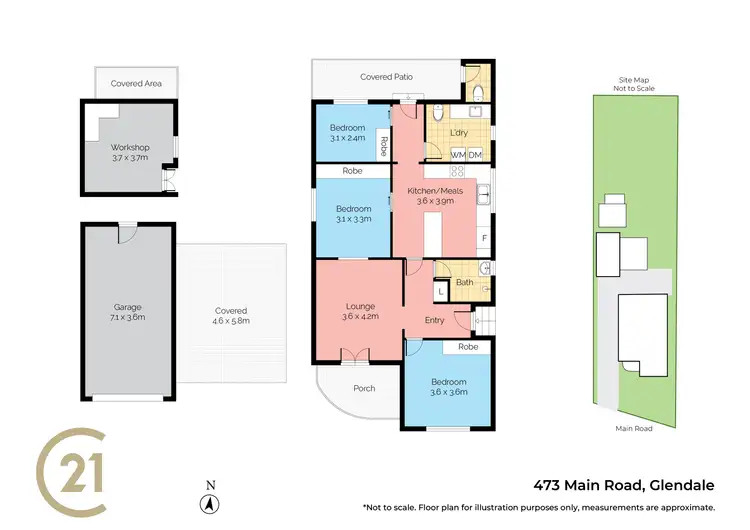 Floorplan of Homely house listing, 473 Main Road, Glendale NSW 2285