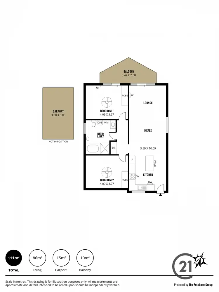 Floorplan of Homely unit listing, 10/29-31 South Australia One, North Haven SA 5018
