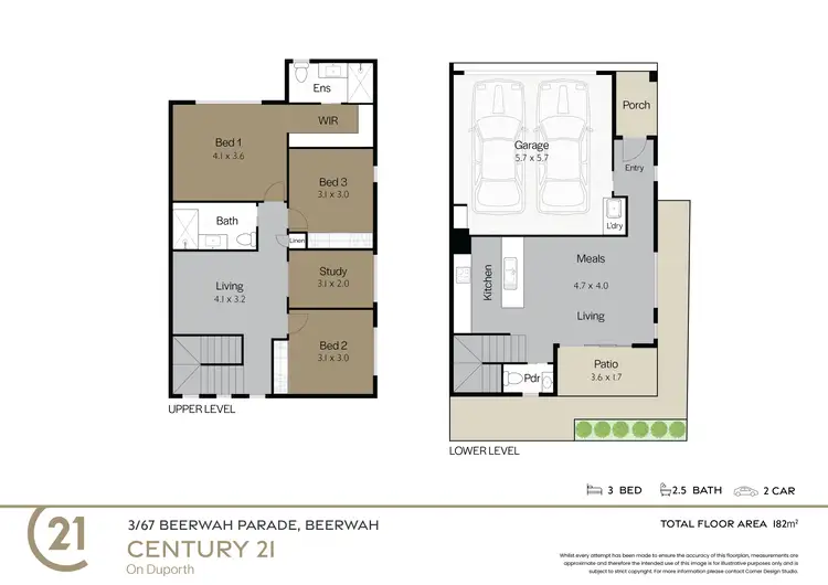 Floorplan of Homely townhouse listing, 3/67 Beerwah Parade, Beerwah QLD 4519