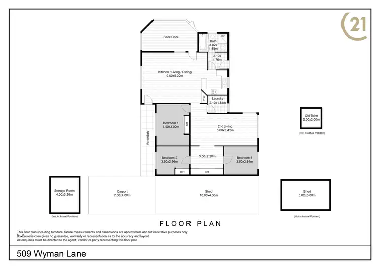 Floorplan of Homely house listing, 509 Wyman Lane, Broken Hill NSW 2880