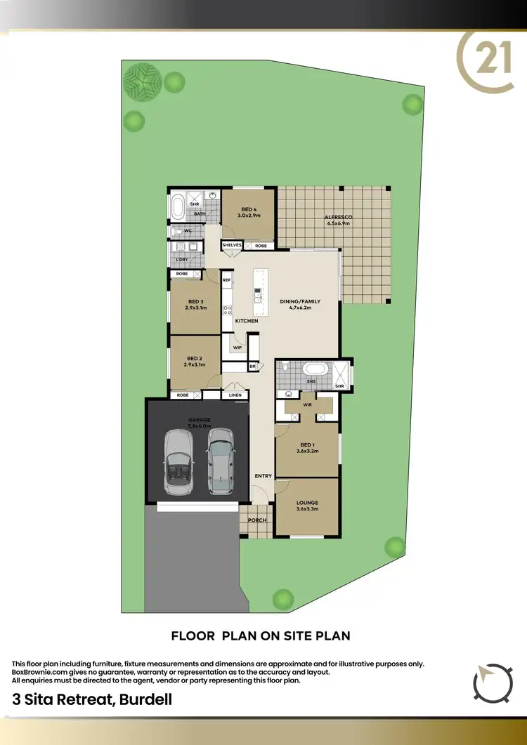Floorplan of Homely house listing, 3 Sita Retreat, Burdell QLD 4818