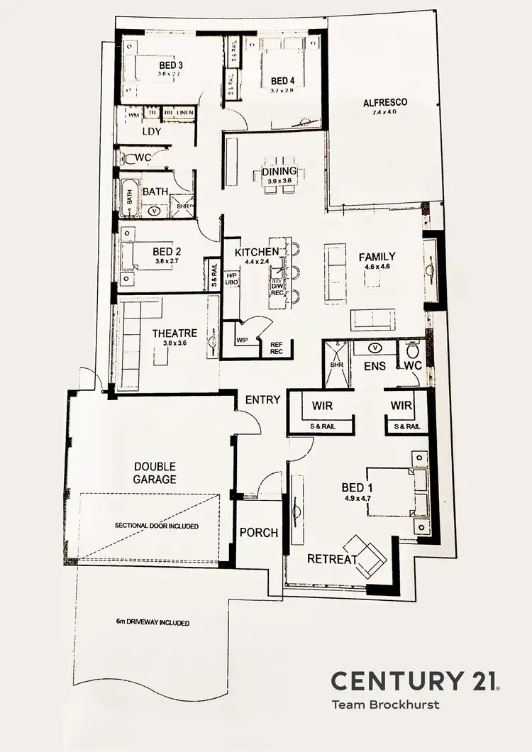 Floorplan of Homely house listing, 10 Cinnabar Loop, Byford WA 6122