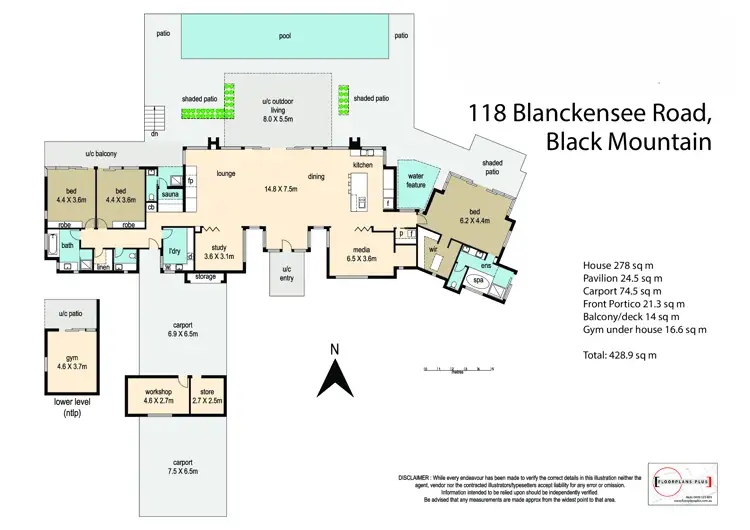 Floorplan of Homely house listing, 118 Blanckensee Road, Black Mountain QLD 4563