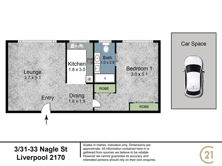 Floorplan of Homely unit listing, 3/31-33 Nagle Street, Liverpool NSW 2170