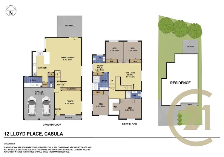 Floorplan of Homely house listing, 12 Lloyd Place, Casula NSW 2170