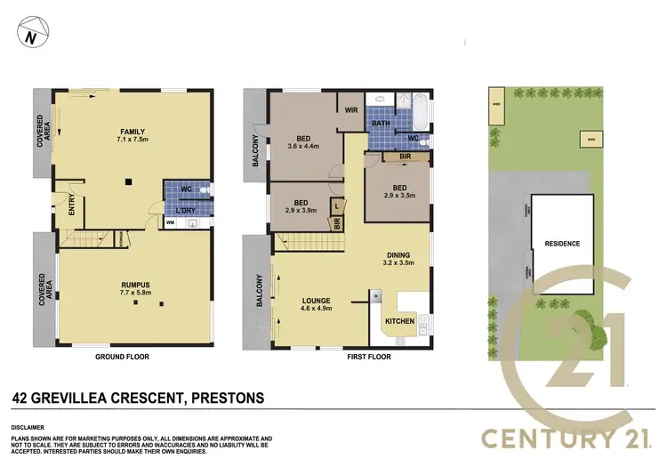 Floorplan of Homely house listing, 42 Grevillea Crescent, Prestons NSW 2170