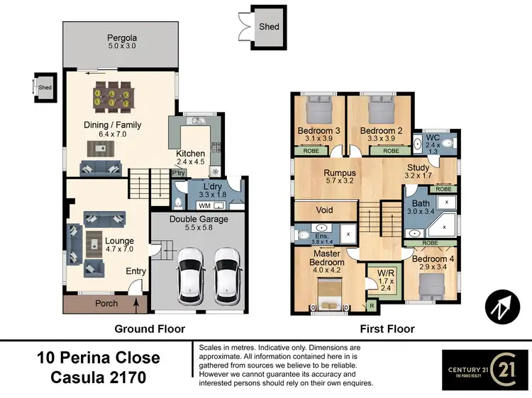 Floorplan of Homely house listing, 10 Perina Close, Casula NSW 2170