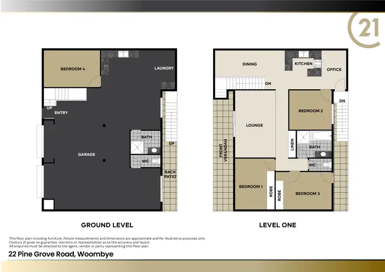 Floorplan of Homely house listing, 22 Pine Grove Road, Woombye QLD 4559