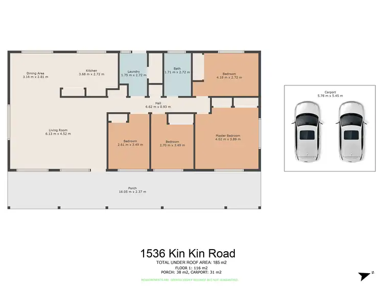 Floorplan of Homely rural property listing, 1536 Kin Kin Road, Wolvi QLD 4570