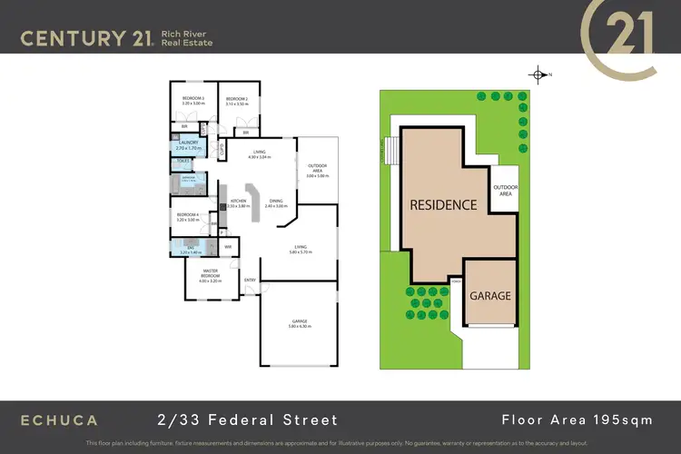 Floorplan of Homely house listing, 2/33 Federal Street, Echuca VIC 3564