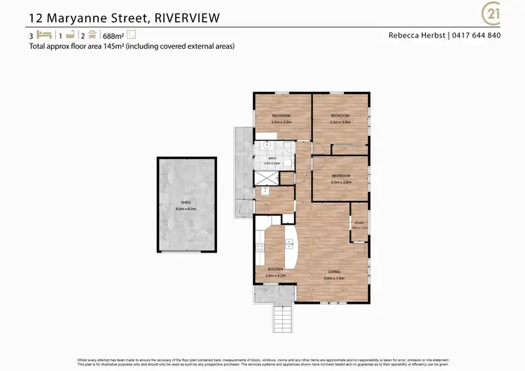 Floorplan of Homely house listing, 12 Maryanne Street, Riverview QLD 4303