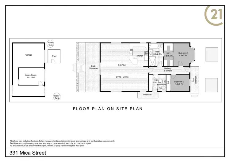 Floorplan of Homely house listing, 331 Mica Street, Broken Hill NSW 2880
