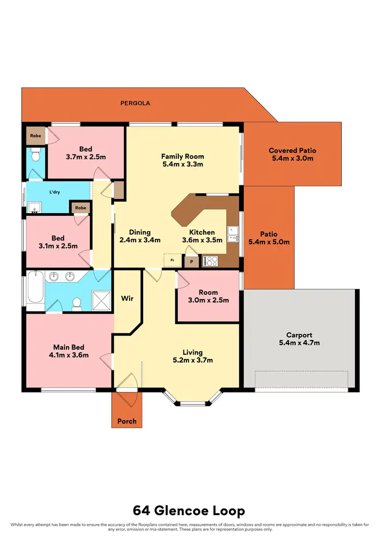 Floorplan of Homely house listing, 64 Glencoe Loop, Kinross WA 6028