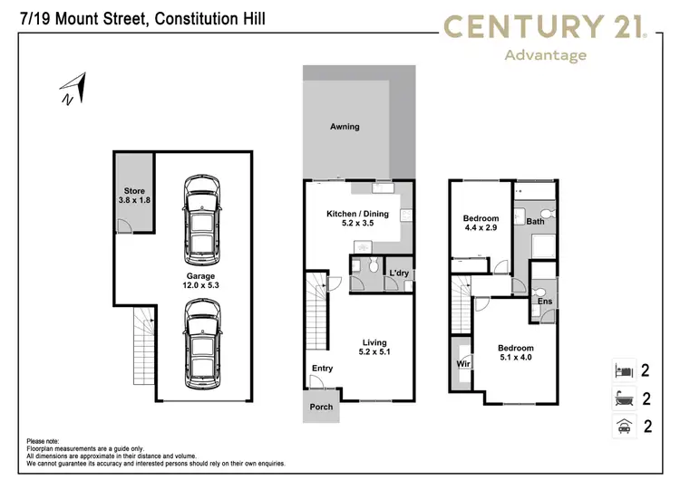 Floorplan of Homely townhouse listing, 7/19 Mount Street, Constitution Hill NSW 2145