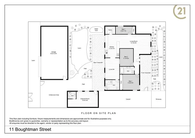 Floorplan of Homely house listing, 11 Boughtman Street, Broken Hill NSW 2880