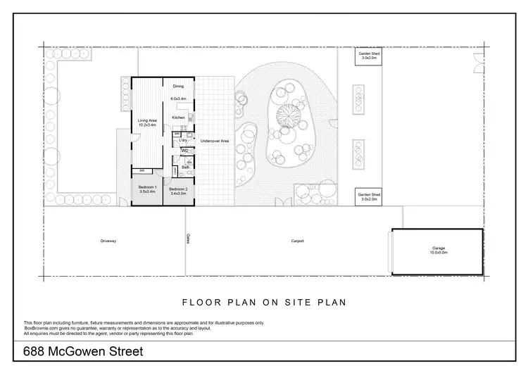 Floorplan of Homely house listing, 688 Mcgowen Street, Broken Hill NSW 2880