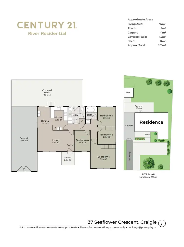 Floorplan of Homely house listing, 37 Seaflower Crescent, Craigie WA 6025