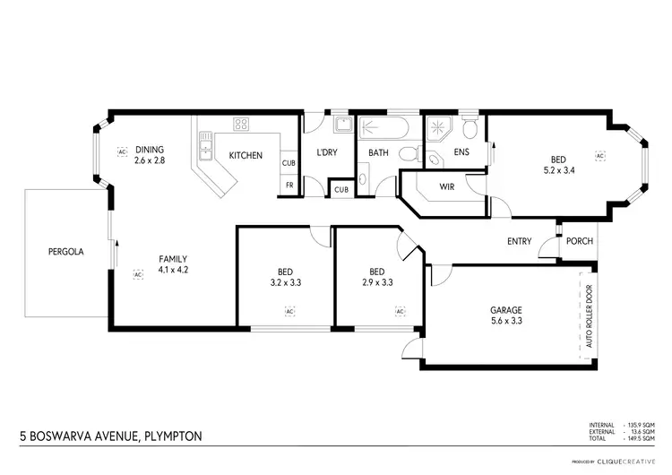 Floorplan of Homely house listing, 5 Boswarva Avenue, Plympton SA 5038
