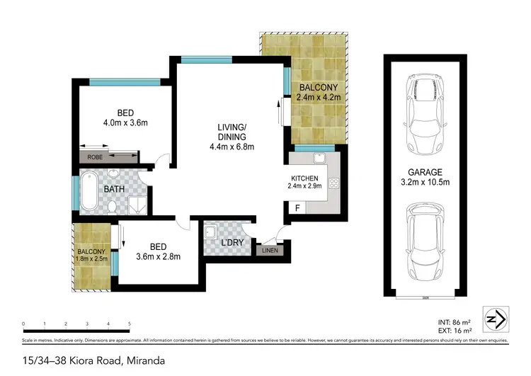 Floorplan of Homely unit listing, 15/34 - 38 Kiora Road, Miranda NSW 2228