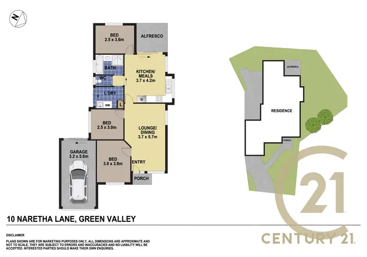 Floorplan of Homely house listing, 10 Naretha Lane, Green Valley NSW 2168