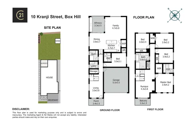 Floorplan of Homely house listing, 10 Kranji Street, Box Hill NSW 2765