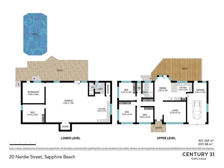 Floorplan of Homely house listing, 20 Nardie Street, Sapphire Beach NSW 2450