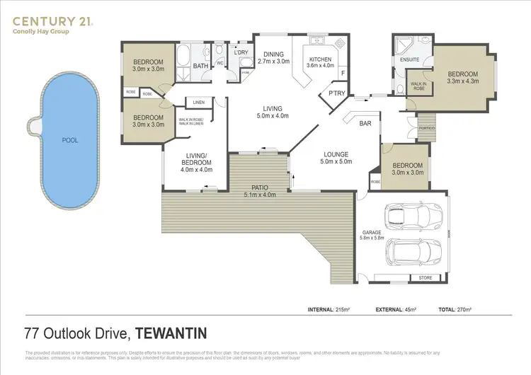 Floorplan of Homely house listing, 77 Outlook Drive, Tewantin QLD 4565