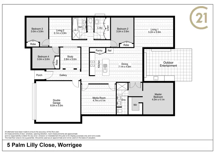 Floorplan of Homely house listing, 5 Palm Lilly Close, Worrigee NSW 2540