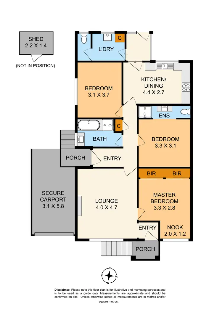 Floorplan of Homely unit listing, 2/28 Garside Street, Dandenong VIC 3175