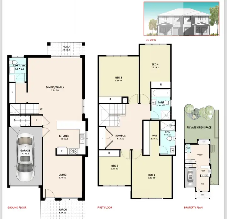 Floorplan of Homely townhouse listing, 5/299 Flushcombe Road, Blacktown NSW 2148