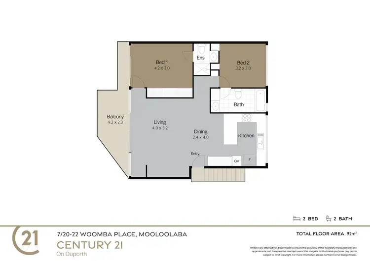 Floorplan of Homely unit listing, 7/20-22 Woomba Place, Mooloolaba QLD 4557