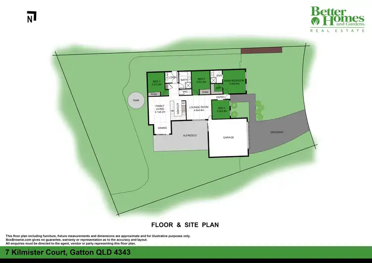 Floorplan of Homely house listing, 7 Kilmister Court, Gatton QLD 4343