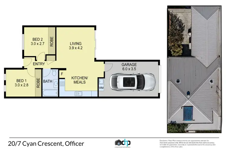Floorplan of Homely townhouse listing, 20/7 Cyan Crescent, Officer VIC 3809