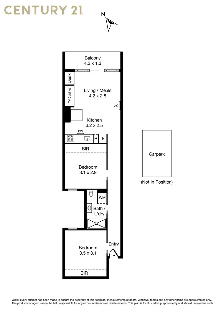 Floorplan of Homely apartment listing, 103/10 Martin Street, St Kilda VIC 3182