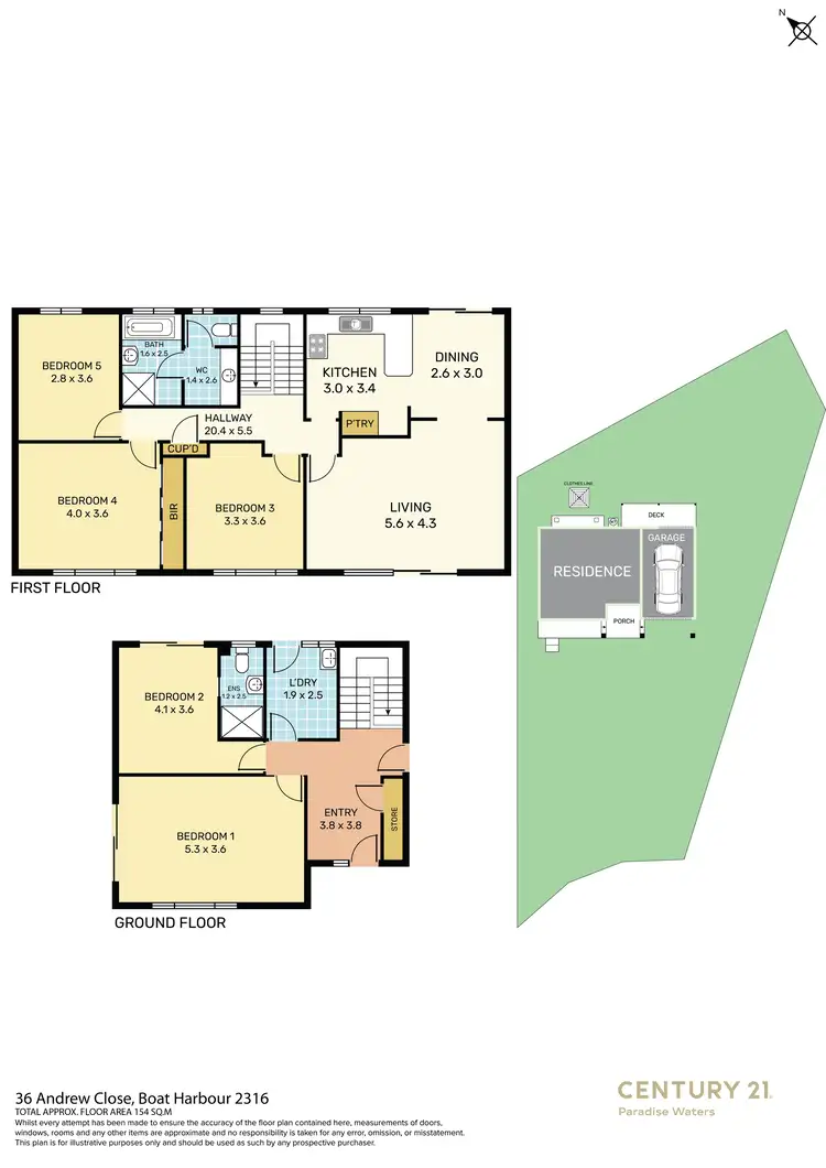 Floorplan of Homely house listing, 36 Andrew Close, Boat Harbour NSW 2316