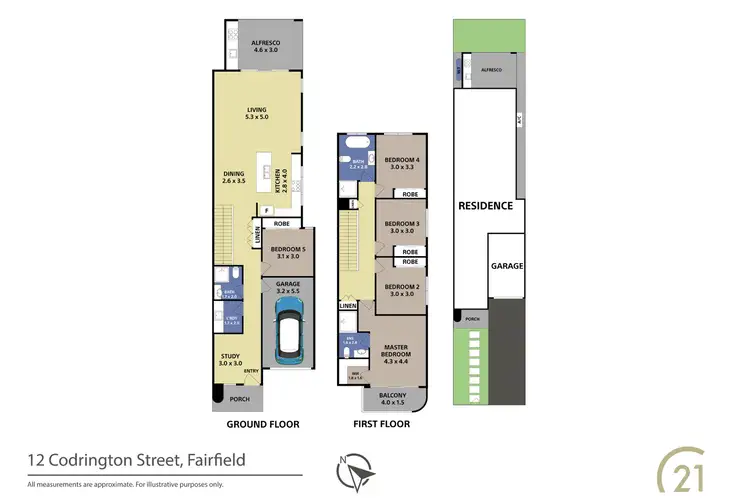 Floorplan of Homely house listing, 12 Codrington Street, Fairfield NSW 2165